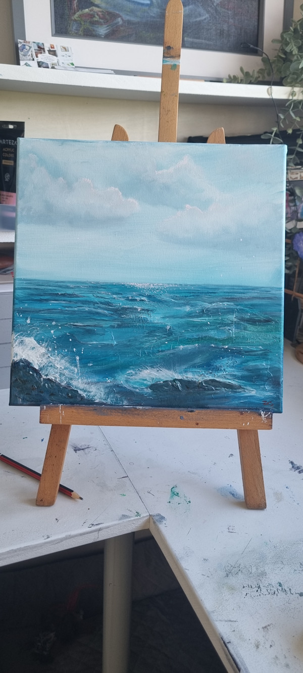 Textured Seascape 1 by Debi Garrett, Image 1.
