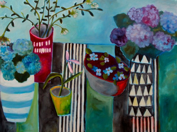 Garden Table by Annie O'Brien Gonzales