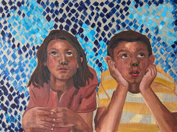 Stargazing Brothers Beneath the Milky Way by Lauren Revels, Image 1.