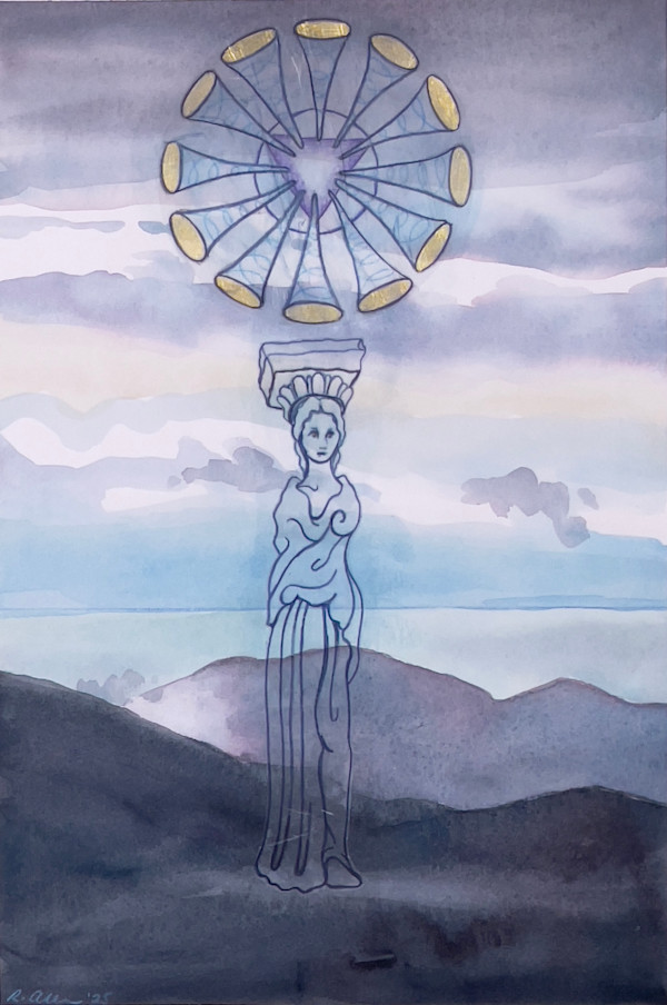 Relic 1: Caryatid, framed by Regina Allen, Image 2.