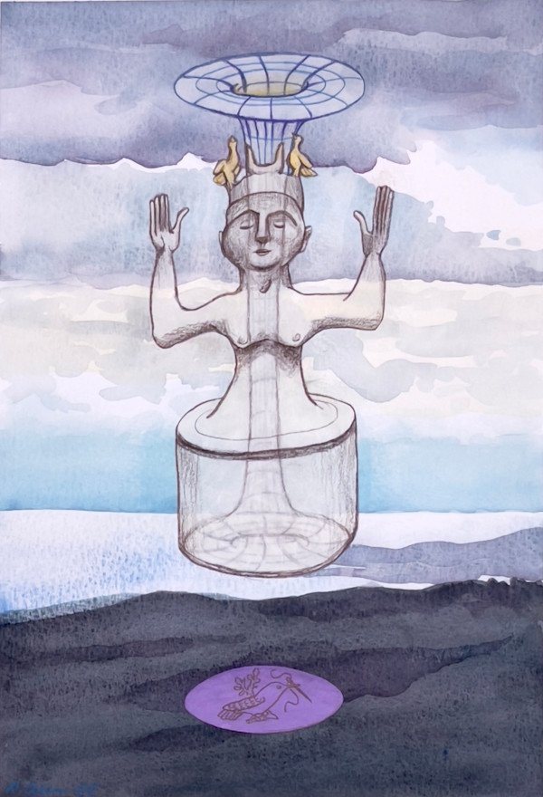 Relic 2: Bird Goddess, framed by Regina Allen, Image 2.