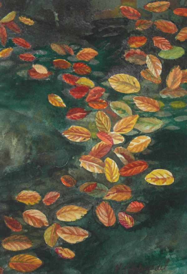 Autumn Leaves I by Helen R Klebesadel