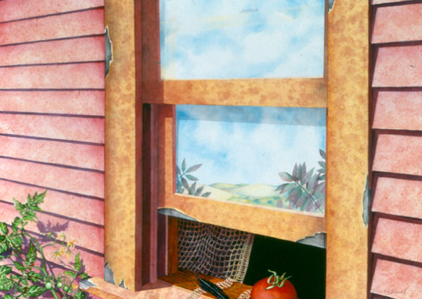 Belladonna Window I by Helen R Klebesadel