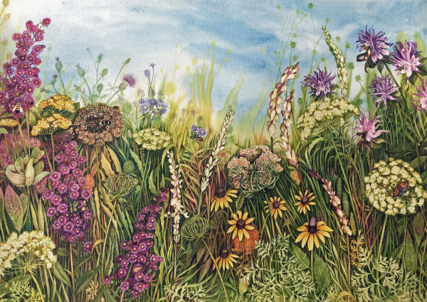 High Summer Prairie I limited edition gicleee print 7/100 by Helen R Klebesadel