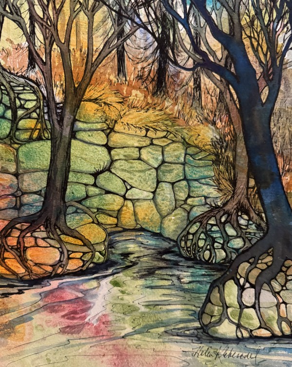 Magic Grove - Drawing a Day #244 by Helen R Klebesadel