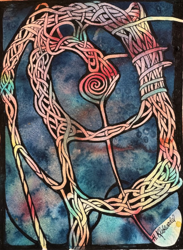 A Tie That Binds-Drawing a Day #257 by Helen R Klebesadel
