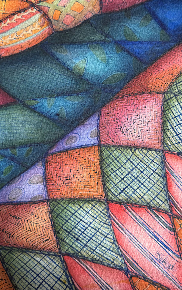 Well Worn II - Drawing a Day #262 by Helen R Klebesadel