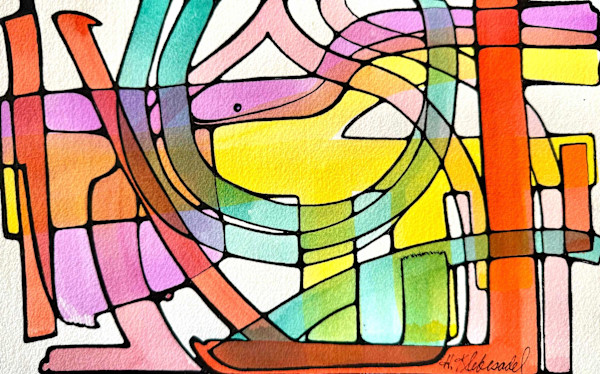 Looking at the Sun - Drawing a Day #305 by Helen R Klebesadel