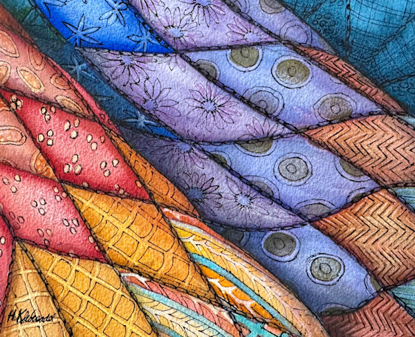 Comforter I - Drawing a Day #312 by Helen R Klebesadel