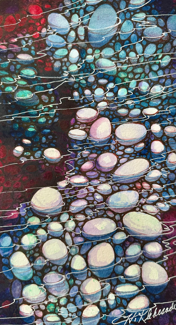 Shallow Water- Drawing a Day #307 by Helen R Klebesadel