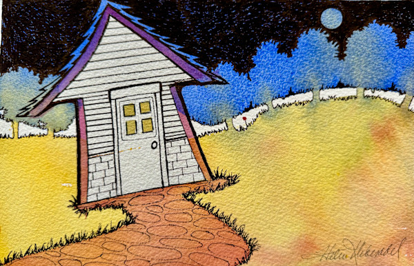 A Very, Very, Very Fine House- Drawing a Day #317 by Helen R Klebesadel