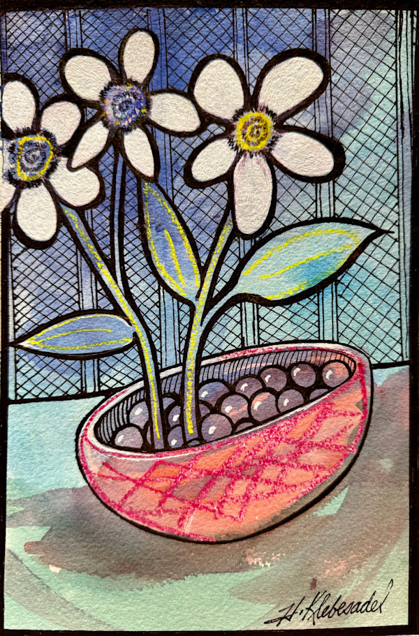 Arrangement- Drawing a Day #316 by Helen R Klebesadel