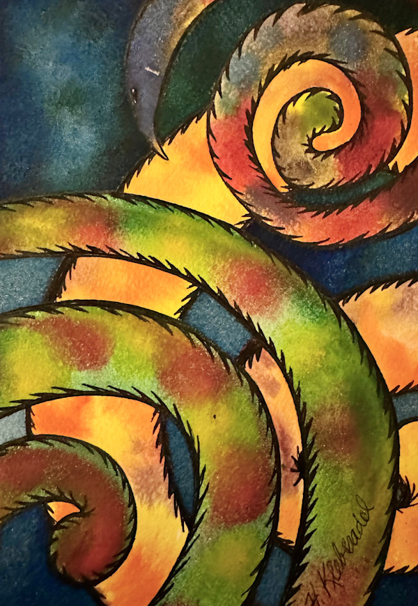 Spiral, SpiraI- Drawing a day #336 by Helen R Klebesadel