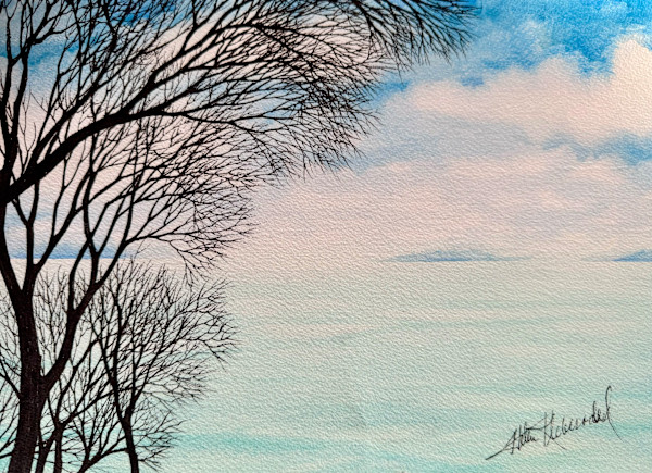 Calm- Drawing a Day #341 by Helen R Klebesadel