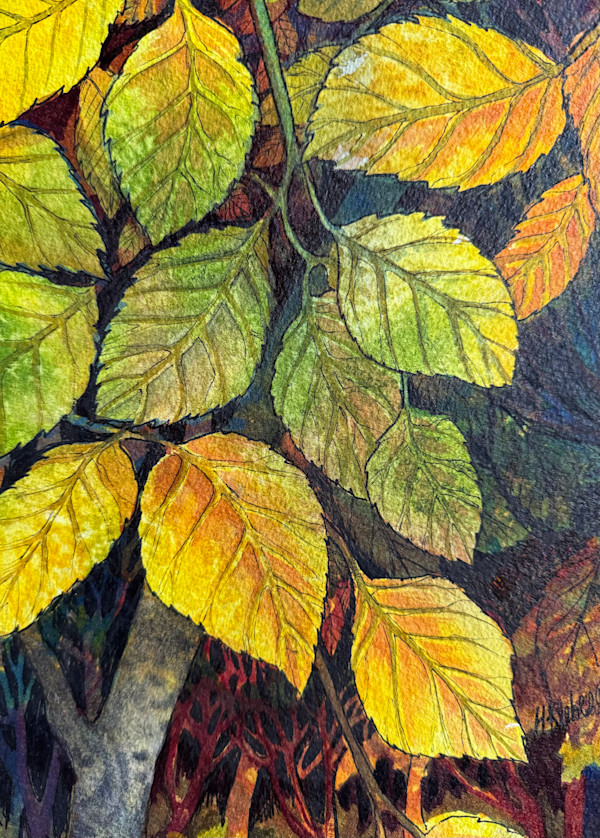 Fall II- Drawing a Day #353 by Helen R Klebesadel