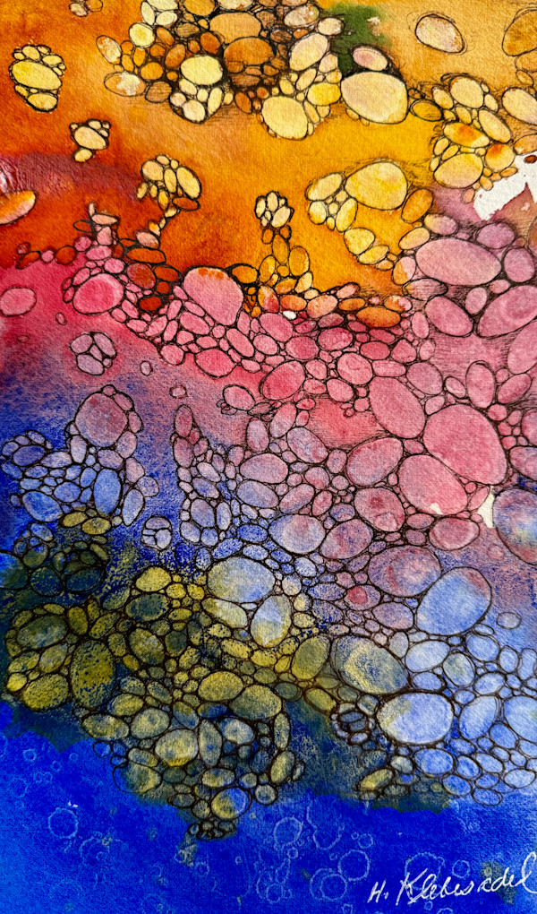 Water's Edge- Drawing a Day #357 by Helen R Klebesadel