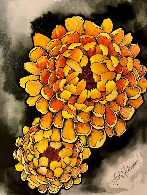 How Do You Spell Chrysanthemum?-Drawing for Good #367 by Helen R Klebesadel