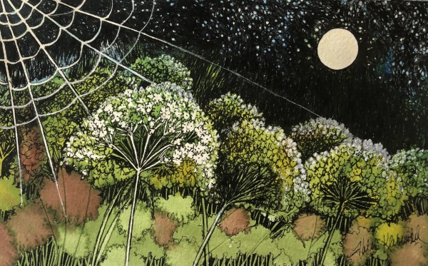 Queens of the Moon- Drawing a Day #158 by Helen R Klebesadel