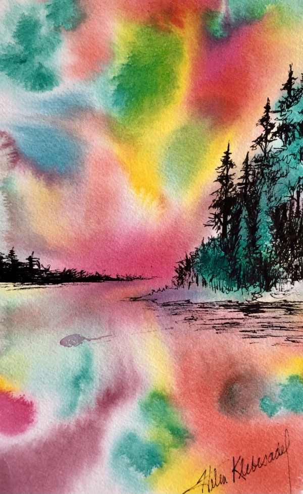 Awesome Power of Nature III - Drawing a Day #157 by Helen R Klebesadel