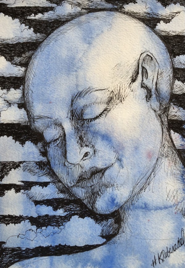 Cloud Dreamer - Drawing a Day #159 by Helen R Klebesadel