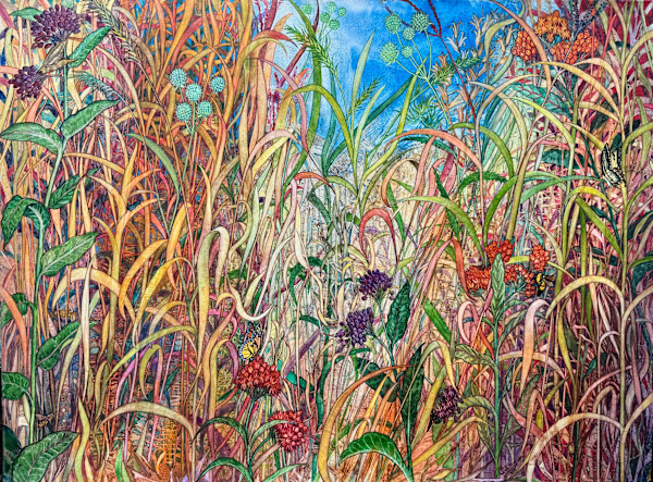 Pollinator Effect:  Tall Prairie by Helen Klebesadel