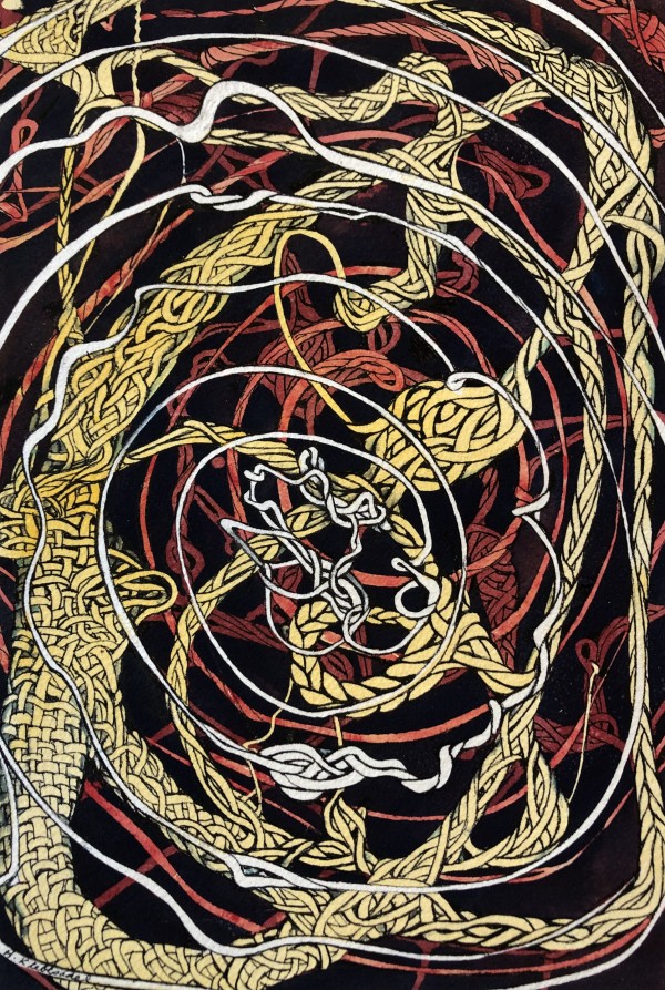 Knot Theory II - Drawing a day #191 by Helen R Klebesadel