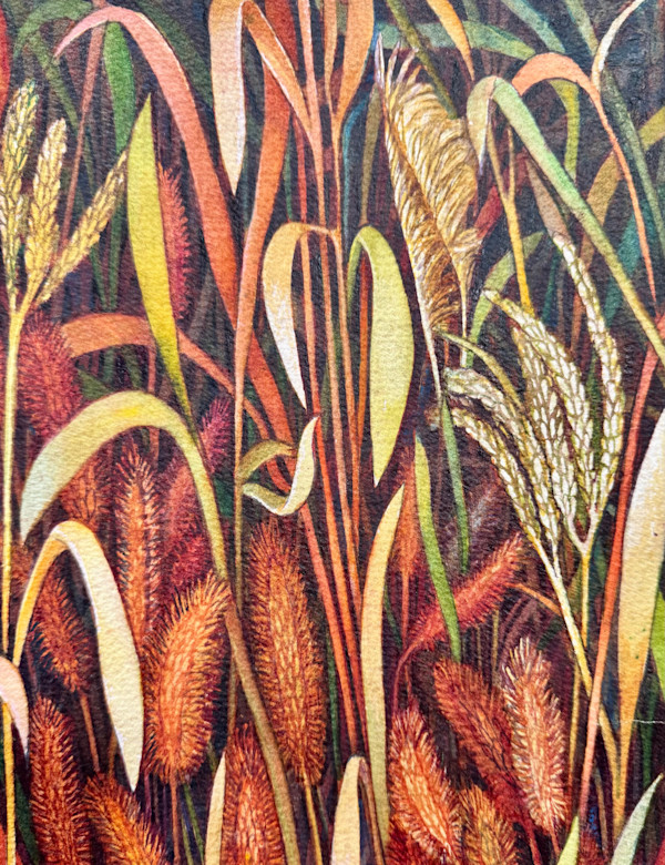 Autumn Prairie Grass VII an original watercolor by Helen R Klebesadel, Image 1.