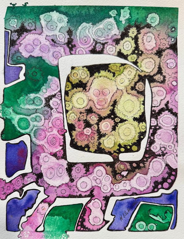 Just keep Moving III a Drawing for Good by Helen R Klebesadel, Image 1.