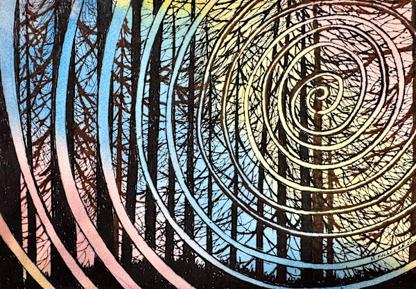 Spiral, Nature, Spiral - Drawing for Good by Helen R Klebesadel, Image 1.