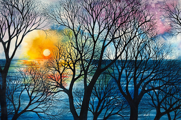 Greeting Card-Morning Lace by Helen R Klebesadel