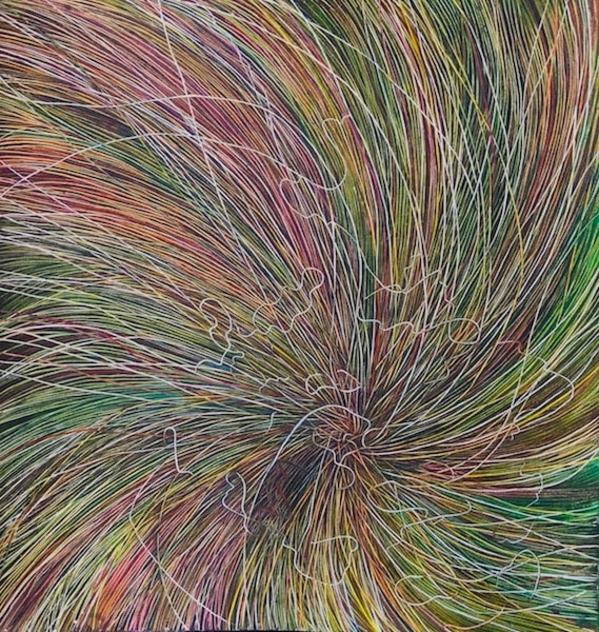 Spiral Prairie Grasses I by Helen R Klebesadel