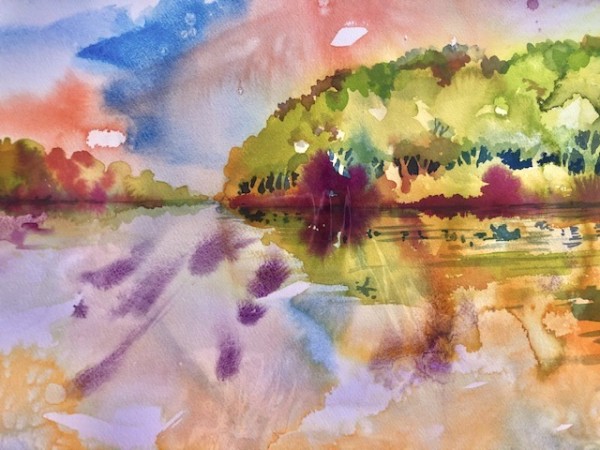 Lake Study by Helen R Klebesadel