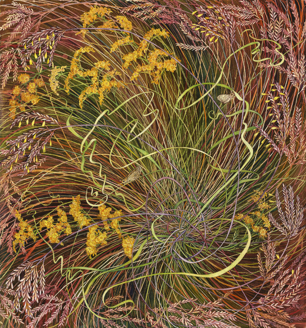 Pollinator Effect:  Bluestem, Goldenrod, and Powershrieks by Helen R Klebesadel