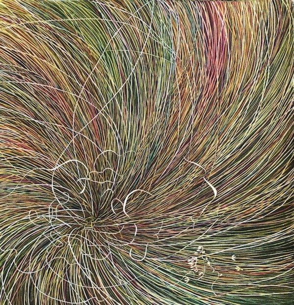 Spiral Prairie Grasses II by Helen R Klebesadel