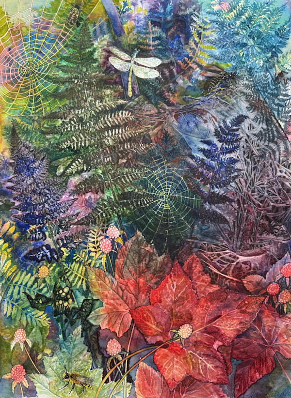 Greeting Card - Woodland Community by Helen R Klebesadel