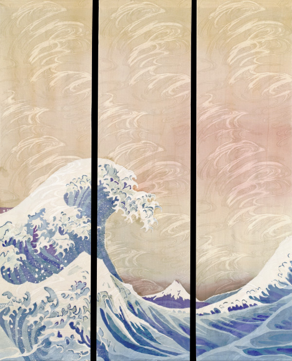 Homage to Hokusai II by Mary Edna Fraser