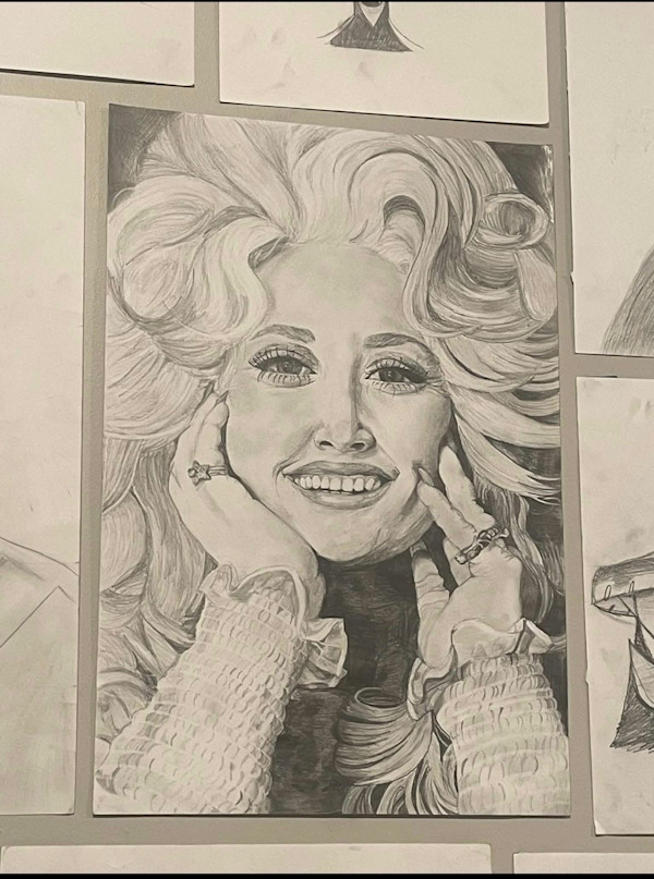 Dolly Parton Portrait by Kendyll Hallmark