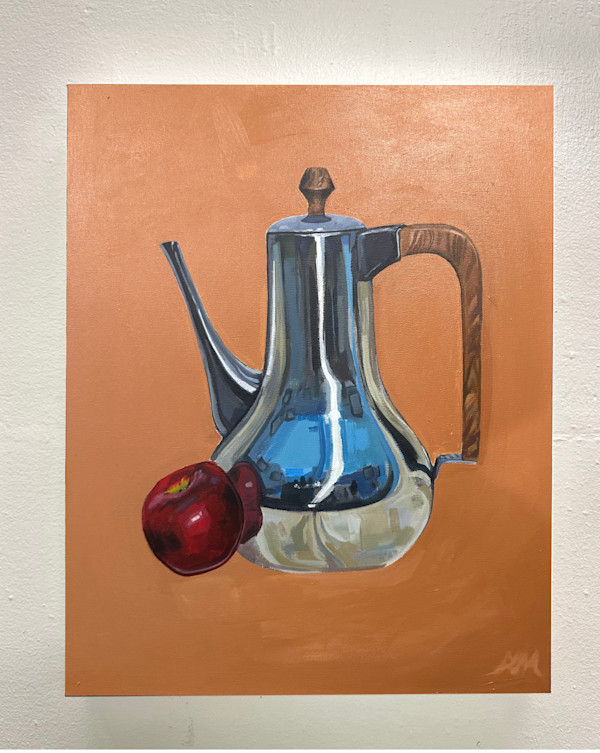 Still Life of an Apple and a Jug by Abigail Malek, Image 1.