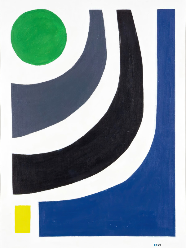 Green, Black, Blue (2023) by Caley O'Dwyer