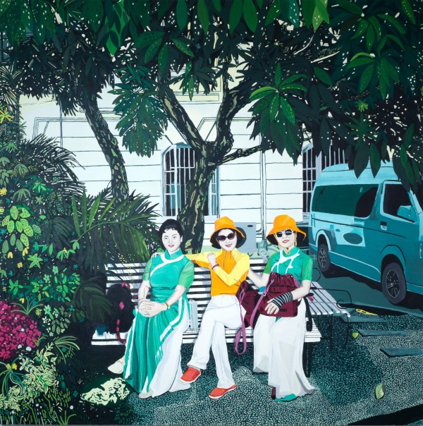 Three Sisters in Bangkok (2023) by Caley O'Dwyer