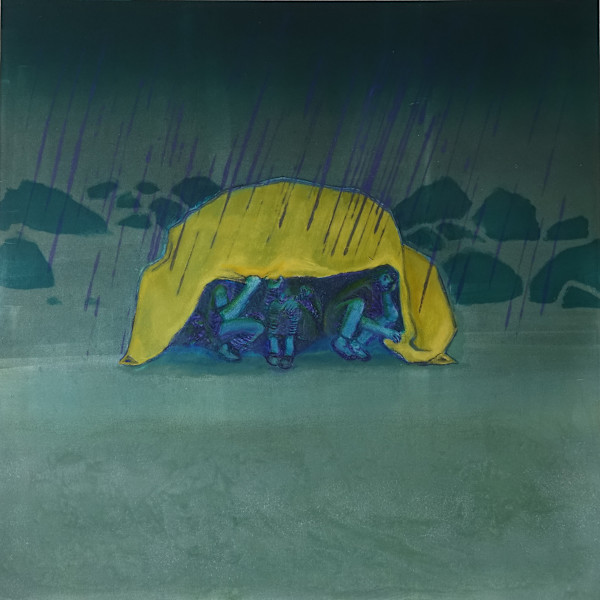 People under a Tarpaulin by B. Kevill Davies