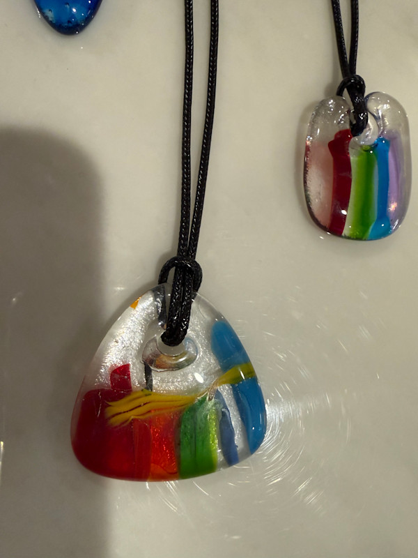 Triangle Rainbow Necklace #2 by Candice (Candy) Treat Murphy, Image 1.