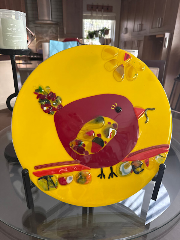 Large Early Bird and Worm Circle by Candice Treat Murphy, Image 3.