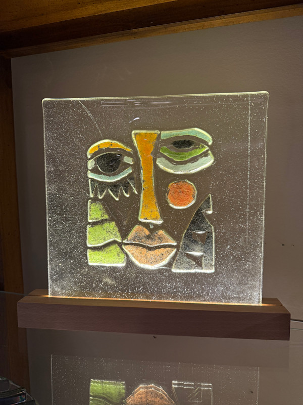 Painted Paint Face Relief by Candice Treat Murphy