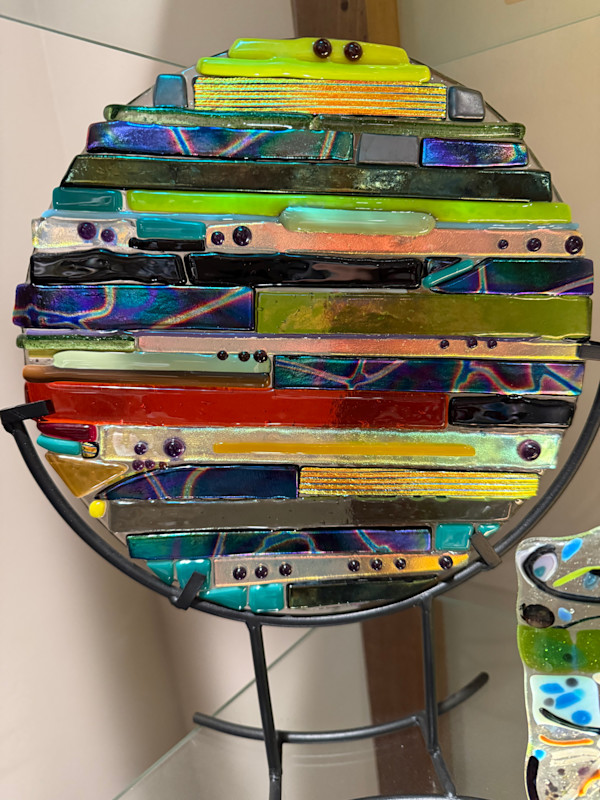 Dichroic Strips and Dots Multicolor by Candice Treat Murphy