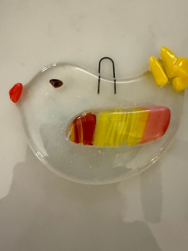 Textured Bird Ornament I by Candice Treat Murphy