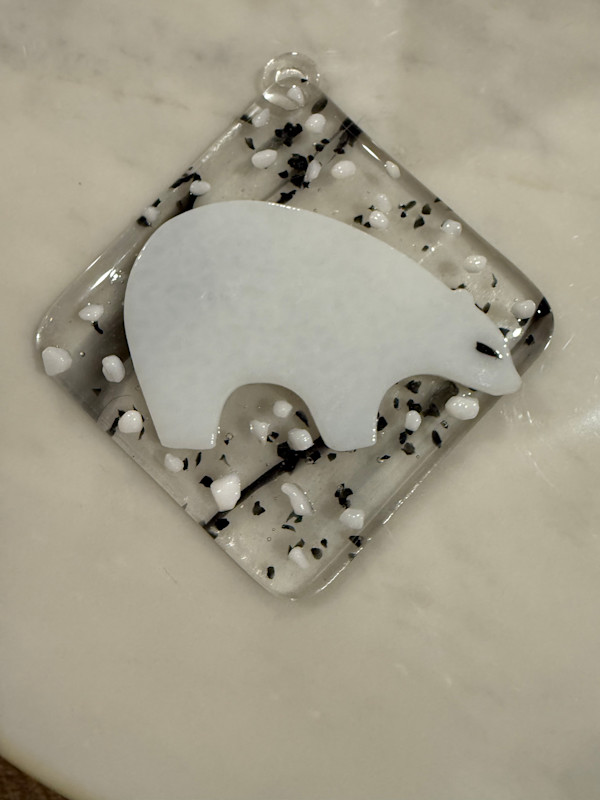 3” Polar Bear Ornament #1 by Candice Treat Murphy