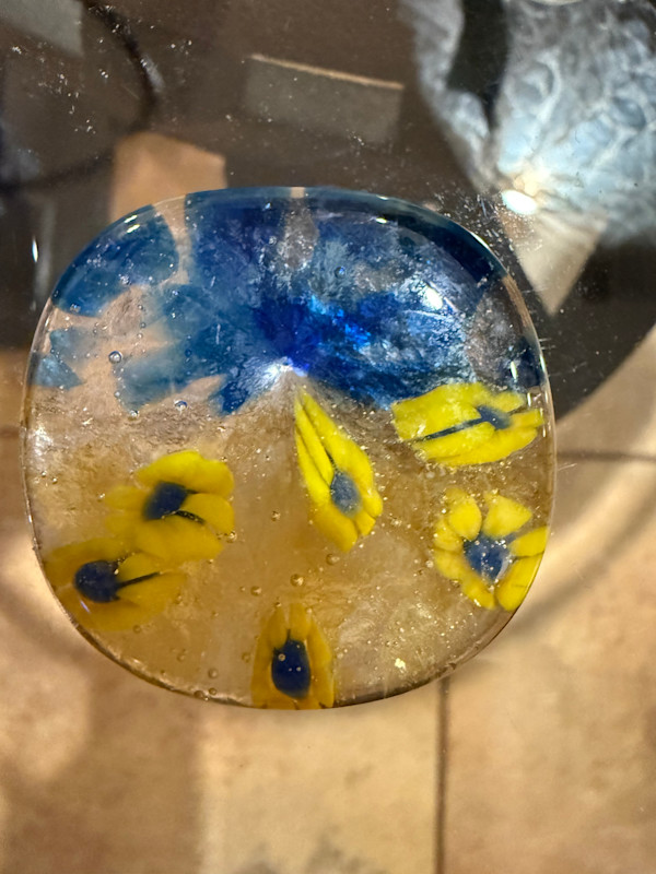 Ukraine Sunflower Medium Soother Stone #2 by Candice Treat Murphy