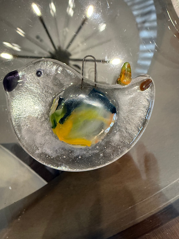 Textured Bird Ornament III by Candice Treat Murphy