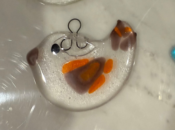 Textured Bird Ornament IV by Candice Treat Murphy